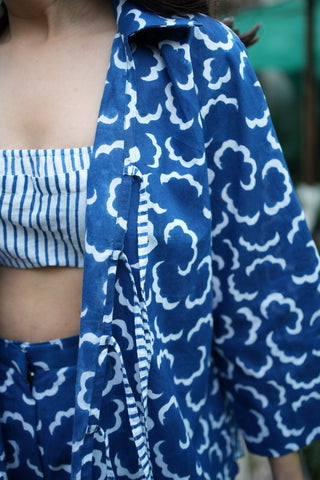 Stripe Block print top