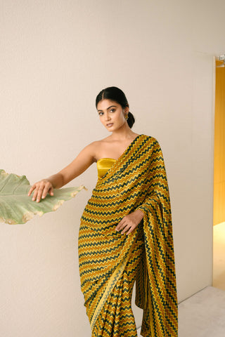 Zig Zag Saree