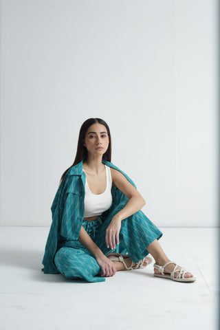 Teal Ikat Co-ord Set