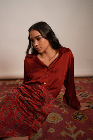 Satin shirt {3 Colours}