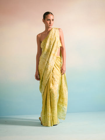 Habotai Silk Batik Saree