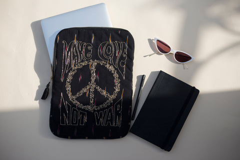 “Make Love NOt War” Laptop Sleeve