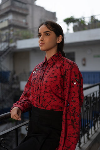Red Batik Shirt